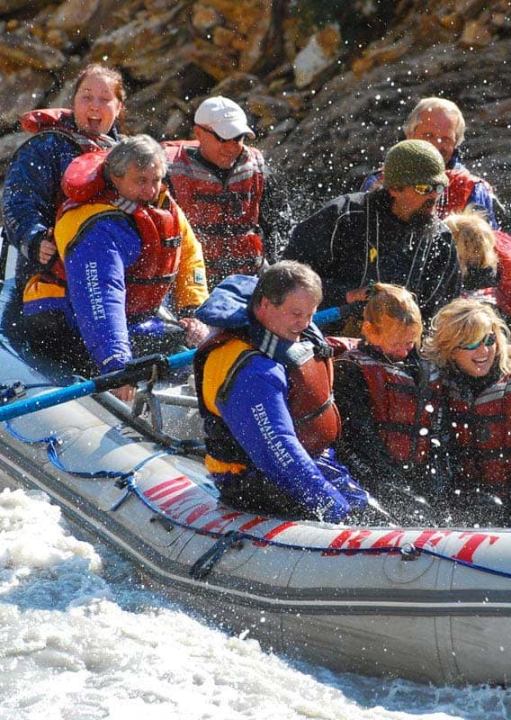 Raft the whitewater rapids of Denali’s Nenana River