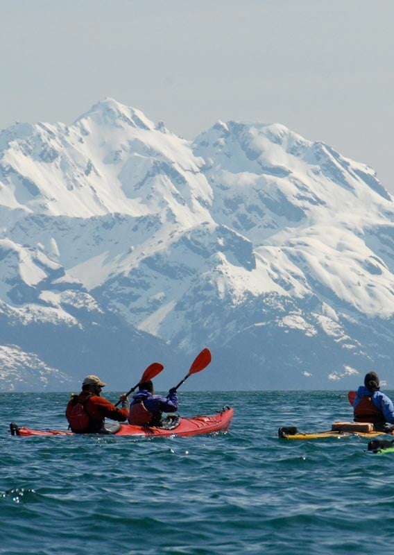 Kayaking in Aialik Bay