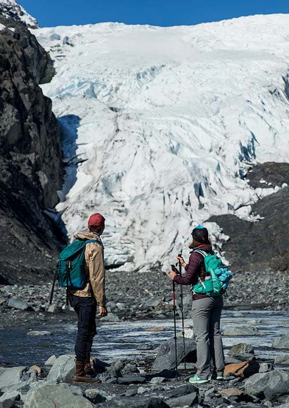 Alaska glacier hike outlet anchorage